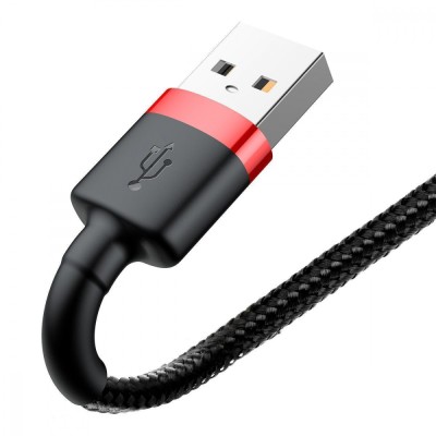 Кабель Baseus Cafule for lightning 1.5A 2M (CALKLF-CG1) Gray\Black
