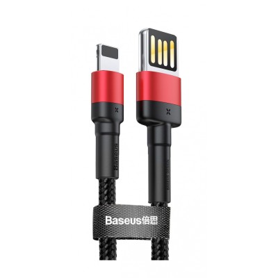 Кабель Baseus Cafule Light. SE 2.4A 1м (CALKLF-G91) Red/Black