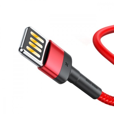 Кабель Baseus Cafule Light. SE 2.4A 1м (CALKLF-G91) Red/Black