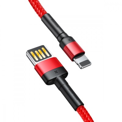 Кабель Baseus Cafule Light. SE 2.4A 1м (CALKLF-G91) Red/Black