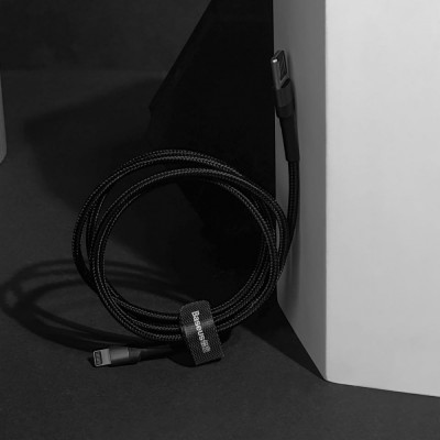 Кабель Baseus Cafule Light. SE 2.4A 1м (CALKLF-G91) Red/Black