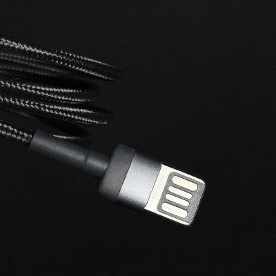 Кабель Baseus Cafule Light. SE 2.4A 1м (CALKLF-G91) Red/Black
