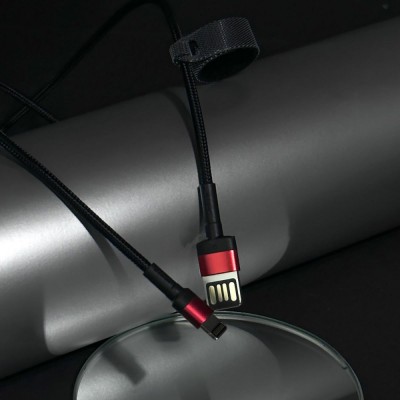 Кабель Baseus Cafule Light. SE 2.4A 1м (CALKLF-G91) Red/Black