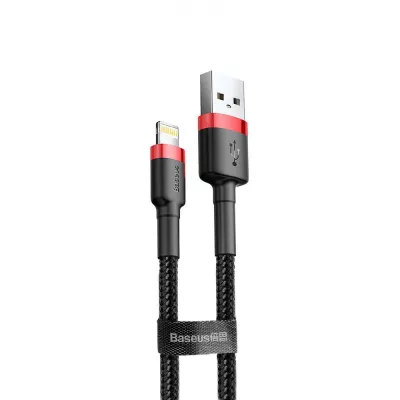Кабель Baseus Cafule Lightning 2.4A (0.5m) (CALKLF-A19) red/black