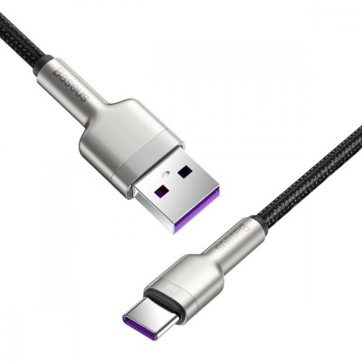 Кабель Baseus Cafule Metal Data Type-C 66W (2m) CAKF000202 White