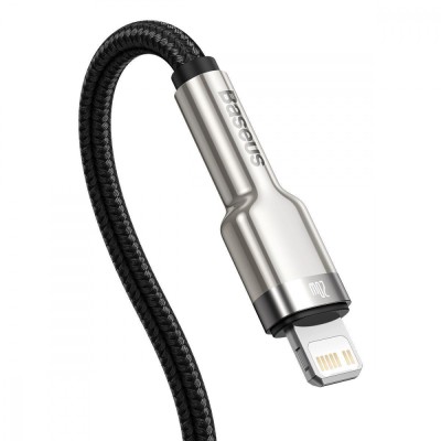 Кабель Baseus Cafule Metal Data USB кабель Type-C to iP PD 20W 2m (CATLJK-B02) White Кабель Baseus Cafule Metal Data USB кабель Type-C to iP PD 20W 2m (CATLJK-B02) White