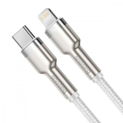 Кабель Baseus Cafule Metal Type-C To Lightning PD 20W (1m) (CATLJK-A06) Green Кабель Baseus Cafule Metal Type-C To Lightning PD 20W (1m) (CATLJK-A06) Green