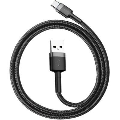 Кабель Baseus Cafule Type-C (CATKLF-CG1) Black 2m