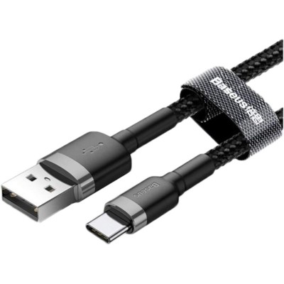 Кабель Baseus Cafule Type-C (CATKLF-CG1) Black 2m