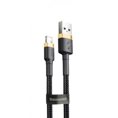 Кабель Baseus Cafule USB for lightning 2.4A 1M (CALKLF-BV1) Gold\Black