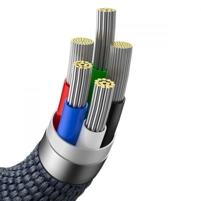 Кабель Baseus Crystal Shine Series Fast Charging Data USB кабель Type-C To IP 20W 1.2m (CAJY001304) Pink