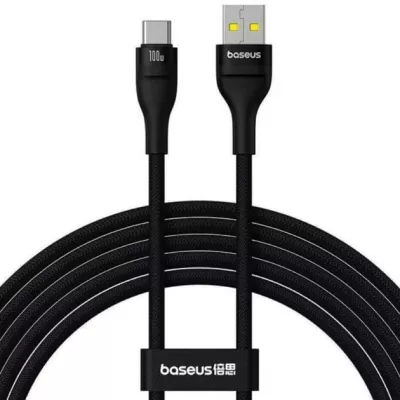 Кабель Baseus Flash 2 Charging Cable USB To USB-C 100W 1m (P10311804111-00) Black