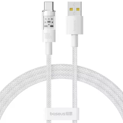 Кабель Baseus Gem Fast-Charging Data Cable Type-C 100W 2m (P10373002211-01) White