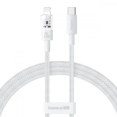 Кабель Baseus Gem Fast-Charging Data Cable Type-C To Lightning 20W 2m (P10373001211-01) White Кабель Baseus Gem Fast-Charging Data Cable Type-C To Lightning 20W 2m (P10373001211-01) White