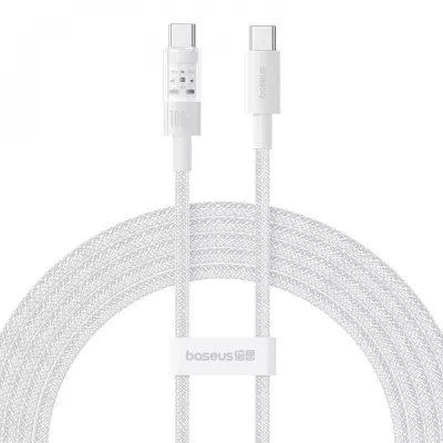 Кабель Baseus Gem Fast-Charging Type-C To Type-C 100W 2m (P10373000211-01) White
