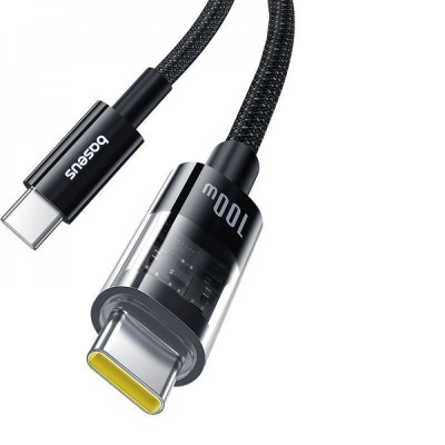 Кабель Baseus Gem Fast-Charging Type-C To Type-C 100W 2m (P10373000211-01) White