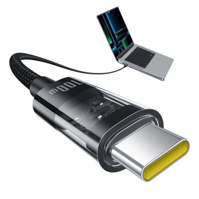 Кабель Baseus Gem Fast-Charging Type-C To Type-C 100W 2m (P10373000211-01) White