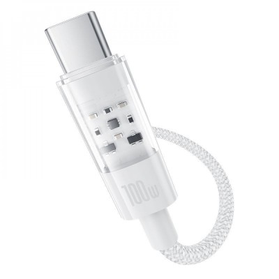 Кабель Baseus Gem Fast-Charging Type-C To Type-C 100W 2m (P10373000211-01) White
