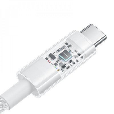 Кабель Baseus Gem Fast-Charging Type-C To Type-C 100W 2m (P10373000211-01) White