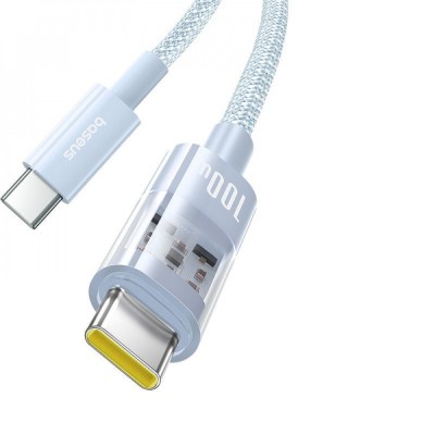 Кабель Baseus Gem Fast-Charging Type-C To Type-C 100W 2m (P10373000211-01) White
