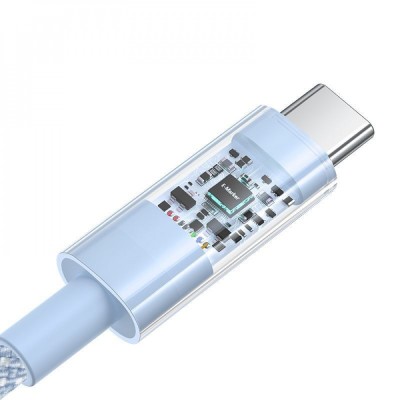 Кабель Baseus Gem Fast-Charging Type-C To Type-C 100W 2m (P10373000211-01) White
