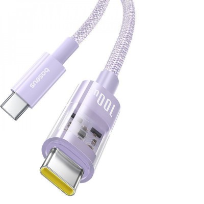 Кабель Baseus Gem Fast-Charging Type-C To Type-C 100W 2m (P10373000211-01) White