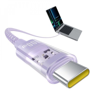 Кабель Baseus Gem Fast-Charging Type-C To Type-C 100W 2m (P10373000211-01) White