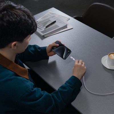 Кабель Baseus Gem Fast-Charging Type-C To Type-C 100W 2m (P10373000211-01) White