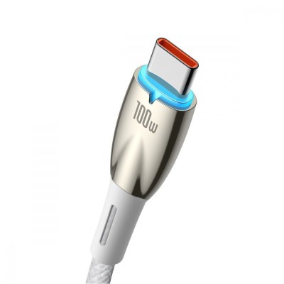 Кабель Baseus Glimmer Series Fast Charging Type-C 100W (1m) CADH000403 blue