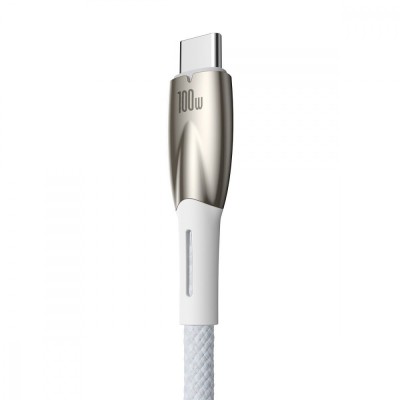 Кабель Baseus Glimmer Series Fast Charging Type-C 100W (1m) CADH000403 blue