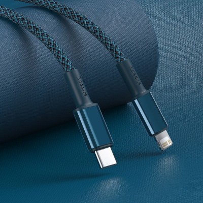 Кабель Baseus High Density Braided Type-C To Lightning PD 20W (1m) Blue
