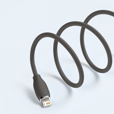 Кабель Baseus Jelly Liquid Silica Gel Fast Charging Data USB кабель USB - Lightning 2.4A 2m (CAGD000101) Black
