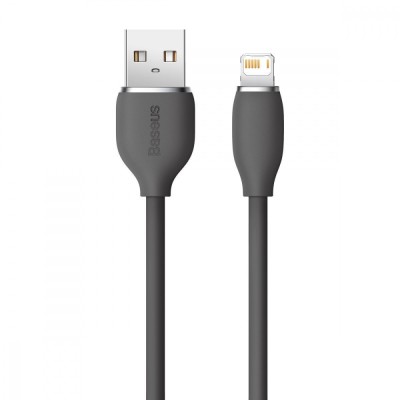 Кабель Baseus Jelly Liquid Silica Gel Fast Charging Data USB кабель USB - Lightning IP 2.4A 1.2m (CAGD000001) Black