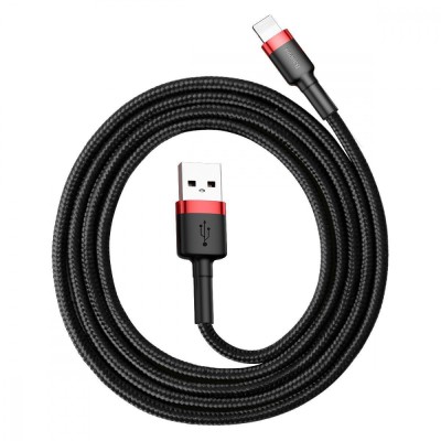 Кабель Baseus Lightning Kevlar USB кабель 1m (CALKLF-BG1) Black