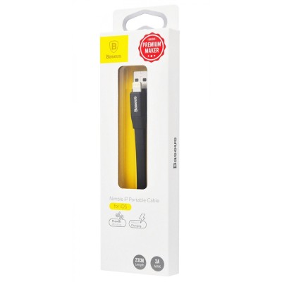 Кабель Baseus Nimble Portable Lightning (CALMBJ-B01) 0.23m Black