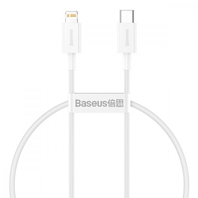 Кабель Baseus Superior Series Fast Charging Data Cable Type-C To IP PD 20W 0.25m (CATLYS-02) White