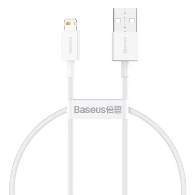 Кабель Baseus Superior Series Fast Charging Lightning 2.4A (0.25m) (CALYS-02) White
