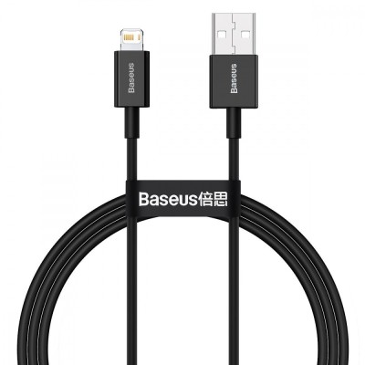 Кабель Baseus Superior Series Fast Charging Lightning 2.4A (1m) (CALYS-A01) Black