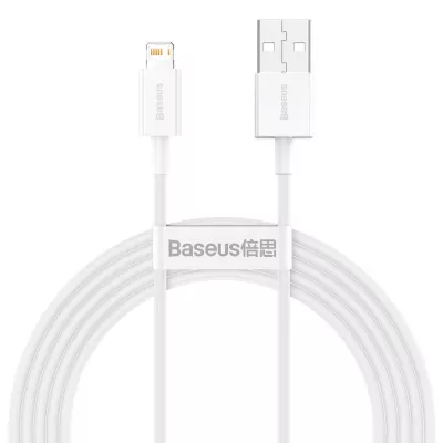 Кабель Baseus Superior Series Fast Charging Lightning 2.4A (2m) CALYS-C02 white
