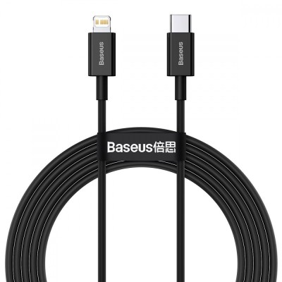 Кабель Baseus Superior Series Type-C/Lightning 20W (CATLYS-A01) Black 1m