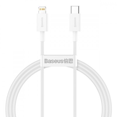 Кабель Baseus Superior Series Type-C/Lightning 20W (CATLYS-A02) White 1m
