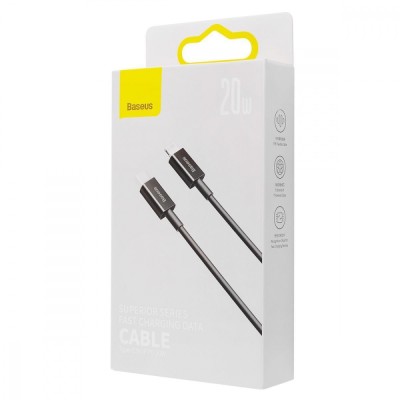 Кабель Baseus Superior Series Type-C/Lightning 20W (CATLYS-C02) White 2m Кабель Baseus Superior Series Type-C/Lightning 20W (CATLYS-C02) White 2m