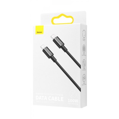 Кабель Baseus Superior Series Type-C/Type-C 100W (CATYS-B02) White 1m