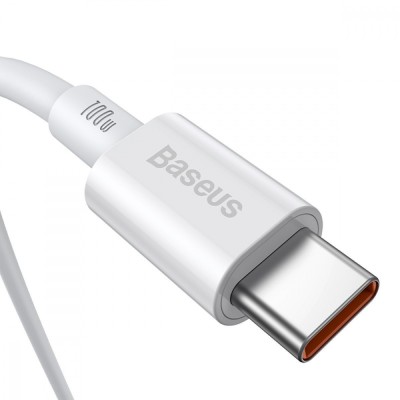 Кабель Baseus Superior Series Type-C/Type-C 100W (CATYS-B02) White 1m