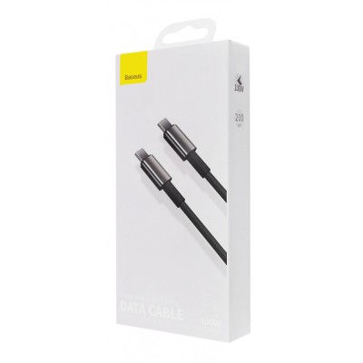 Кабель Baseus Tungsten Gold Type-C to Type-C 100W (CATWJ-A01) Black 2m