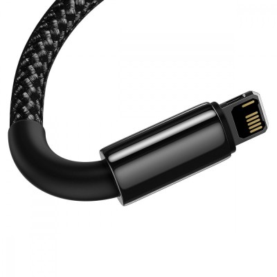 Кабель Baseus Tungsten Gold USB For Lightning 1m (CALWJ-01) Black\Gold