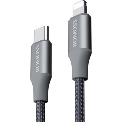 Кабель Romoss CB1737 Type-C/Lightning PD27W/9V3A 1m(CB1737-631-G43H)сірий