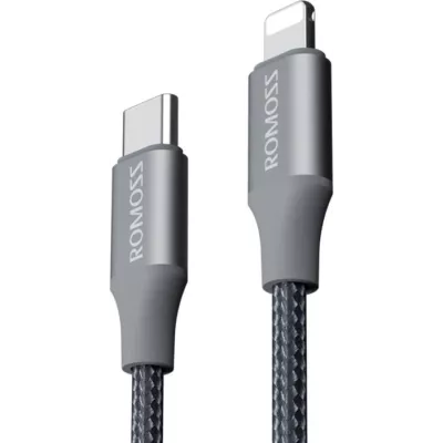 Кабель Romoss CB1737 Type-C/Lightning PD27W/9V3A 1m(CB1737-631-G43H)сірий