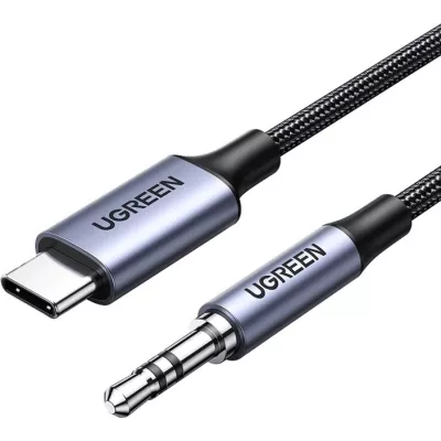 Кабель UGREEN CM450 USB-C Male To 3.5mm Male Audio Cable With Chip 1m (20192)
