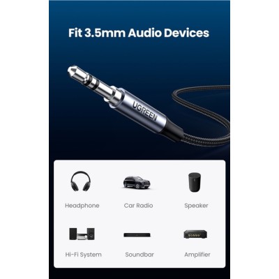 Кабель UGREEN CM450 USB-C Male To 3.5mm Male Audio Cable With Chip 1m (20192)